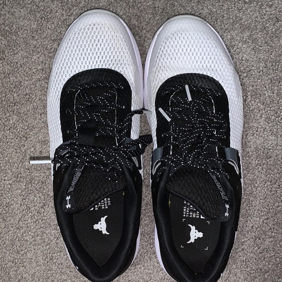 Under Armour Project Rock BSR 2 Training Shoes Mens 11.5 Black/White - Picture 5 of 9